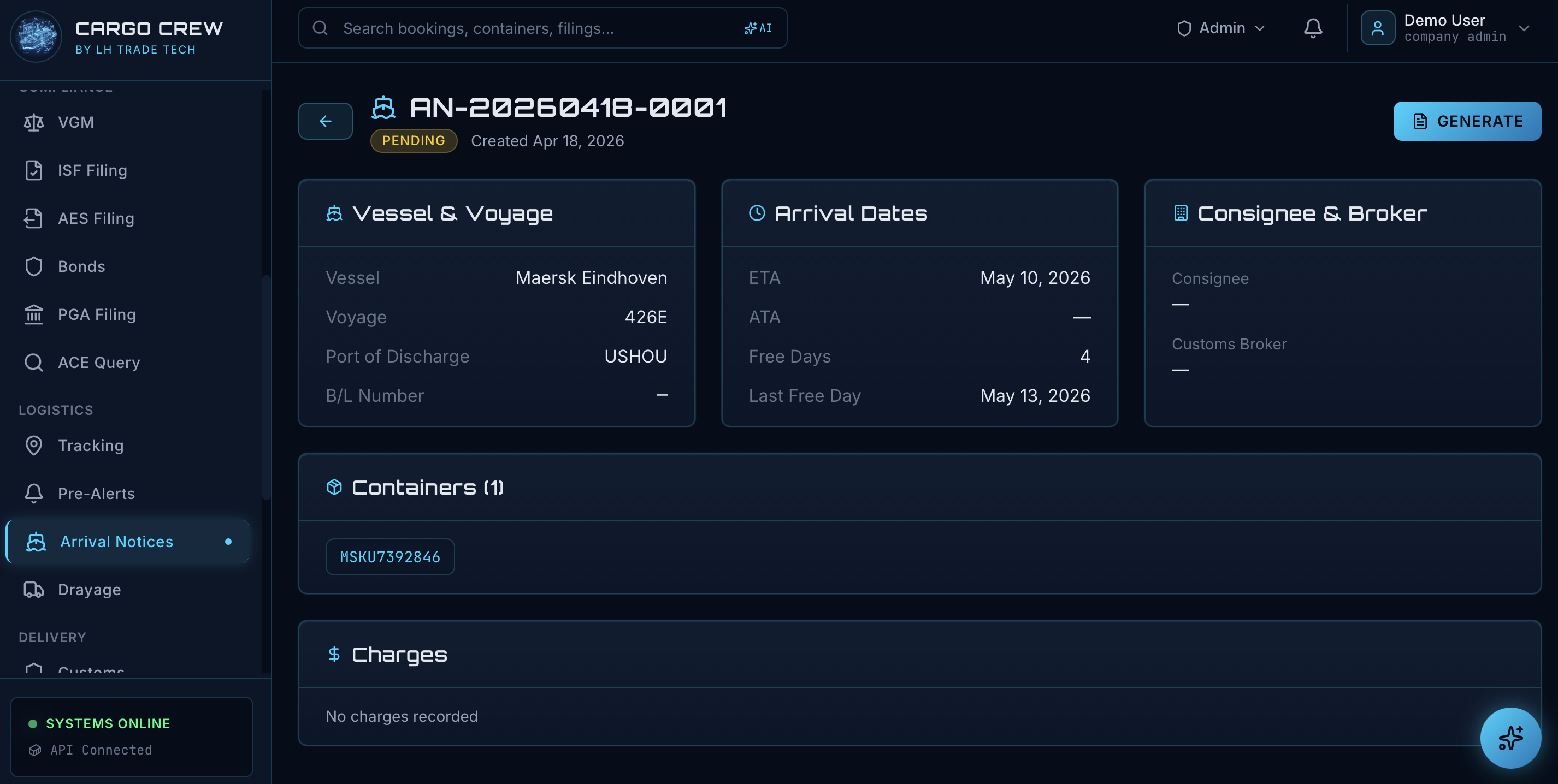 Blockchain Verification - Cargo33 Platform